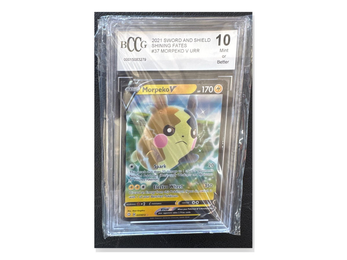 Morpeko V Shining Fates Pokémon card graded CGC 10